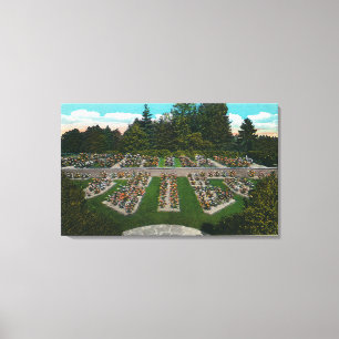 Portland, OregonView of the Roos Test Gardens Canvas Afdruk
