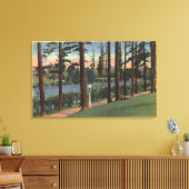 Portland, ORScene in Laurelhurst Park Canvas Afdruk (Insitu (Woonkamer))