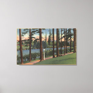 Portland, ORScene in Laurelhurst Park Canvas Afdruk