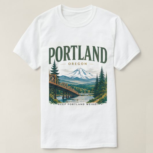Portland Pacific Northwest T-shirt (Design voorkant)
