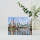 Portland Panoramic City Skyline Briefkaart (Staand voorkant)