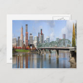Portland Panoramic City Skyline Briefkaart (Voorkant / Achterkant)