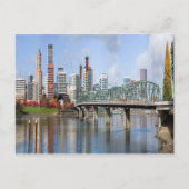 Portland Panoramic City Skyline Briefkaart (Voorkant)
