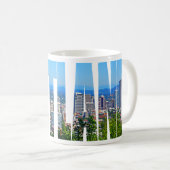 Portland Panoramic Skyline Coffee Mok (Voorkant rechts)