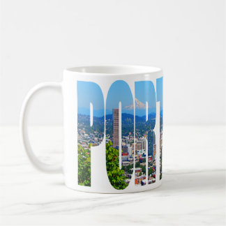 Portland Panoramic Skyline Coffee Mok