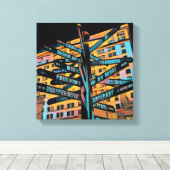 Portland Pioneer Square Canvas Afdruk (Insitu (Houten vloer))