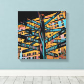 Portland Pioneer Square Canvas Afdruk (Insitu (Houten vloer))