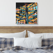 Portland Pioneer Square Canvas Afdruk (Insitu (Slaapkamer))