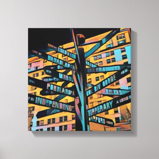 Portland Pioneer Square Canvas Afdruk (Voorkant)