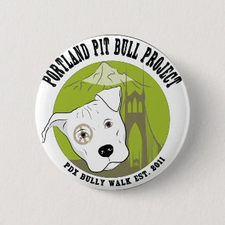 Portland Pit Bull Project Fun Products Ronde Button 5,7 Cm