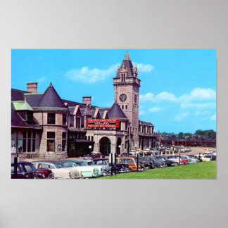 Portland, Poster Maine Union Station 1950
