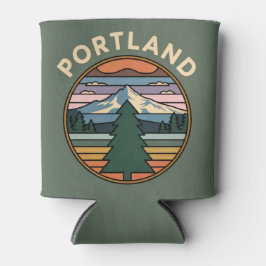 Portland Ronde Ontwerp Blik Sleeve Blikjeskoeler