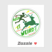 Portland ronde sticker | Houd het raar logo (Vel)