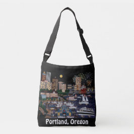 Portland 's Nachts Boodschappentas Crossbody Tas