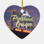 Portland Schilderachtig kerstfeestversiering Keramisch Ornament (Voorkant)