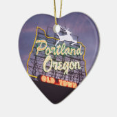 Portland Schilderachtig kerstfeestversiering Keramisch Ornament (Links)