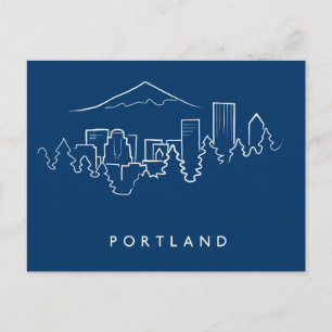 Portland Skyline Briefkaart