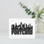 Portland Skyline Briefkaart (Staand voorkant)