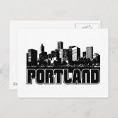 Portland Skyline Briefkaart (Voorkant / Achterkant)