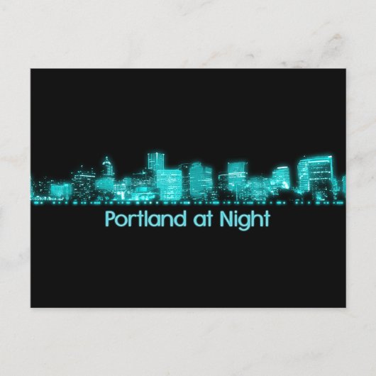 Portland Skyline Briefkaart (Voorkant)