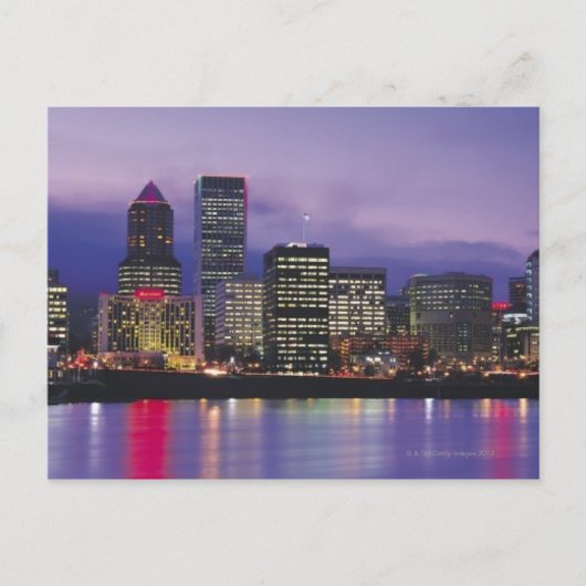 Portland Skyline Briefkaart (Voorkant)