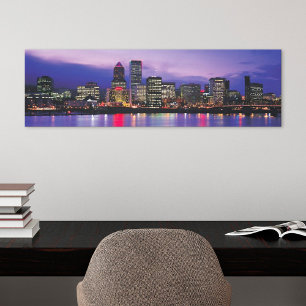 Portland Skyline Canvas Afdruk