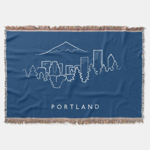 Portland Skyline Deken