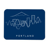 Portland Skyline Magneet (Horizontaal)