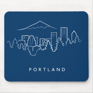 Portland Skyline Muismat