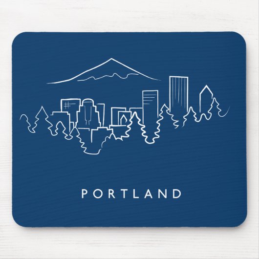 Portland Skyline Muismat (Voorkant)