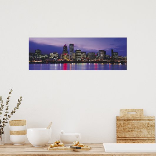 Portland Skyline Poster (Keuken)