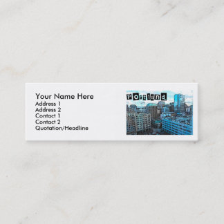 Portland Skyline Profile Card Mini Visitekaartje