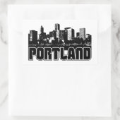 Portland Skyline Rechthoekige Sticker (Tas)
