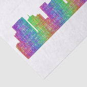 Portland skyline tissuepapier (Detail)