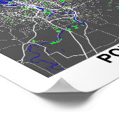 Portland Stadsplattegrond Poster (Hoek)