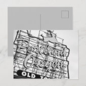 Portland Stag Sign Briefkaart (Voorkant / Achterkant)