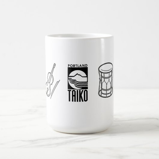 Portland Taiko Large Line Art Mug Koffiemok (Center)