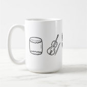 Portland Taiko Large Line Art Mug Koffiemok (Links)