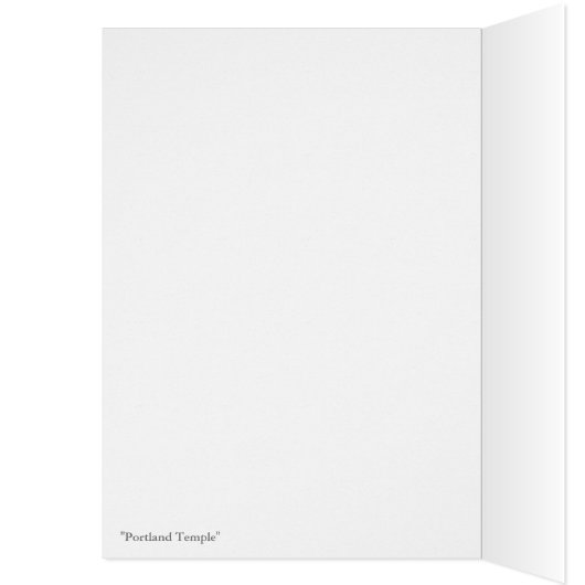 Portland Temple - Blanco kaart (Binnen (Links))