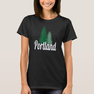 Portland Trees Green Shades T-shirt