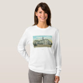 Portland, Uitzicht MaineExterior van het stadhuis T-shirt (Voorkant volledig)
