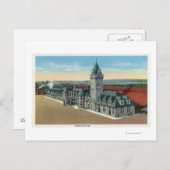 Portland, Uitzicht MaineExterior van het Uniestati Briefkaart (Voorkant / Achterkant)