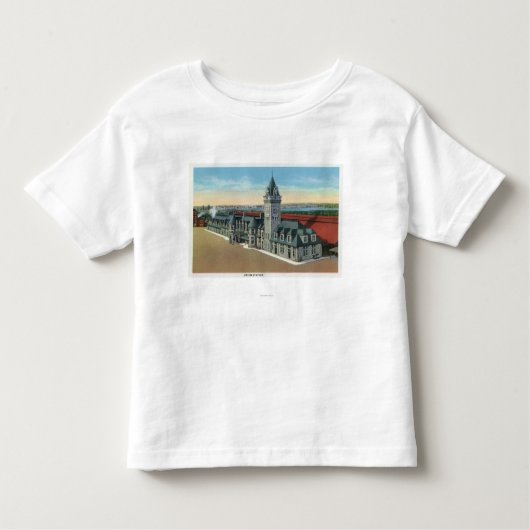 Portland, Uitzicht MaineExterior van het Uniestati Kinder Shirts (Voorkant)