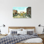 Portland, Uitzicht MaineScene van het Congres Squa Canvas Afdruk (Insitu (Slaapkamer))