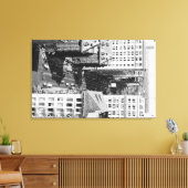 Portland, Uitzicht van de stad Oregon van de 6e Av Canvas Afdruk (Insitu (Woonkamer))