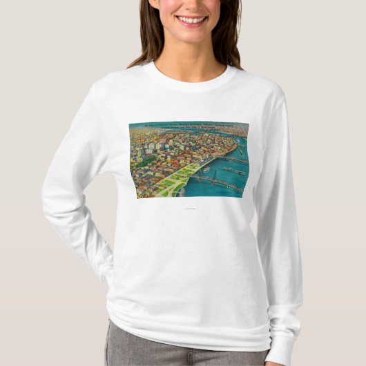 Portland van Air, waar de bruggen en T-shirt (Voorkant)