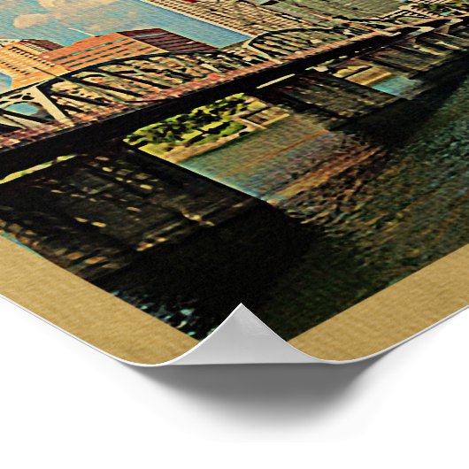 Portland Vintage Travel Poster (Hoek)