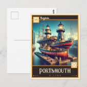Portland, Virginia |  BRIEFKAART (Voorkant / Achterkant)