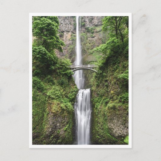 Portland Waterfall Oregon Columbia River Gorge Briefkaart (Voorkant)