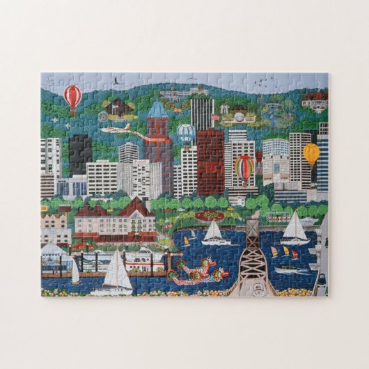 Portland Waterfront Puzzle Legpuzzel (Horizontaal)